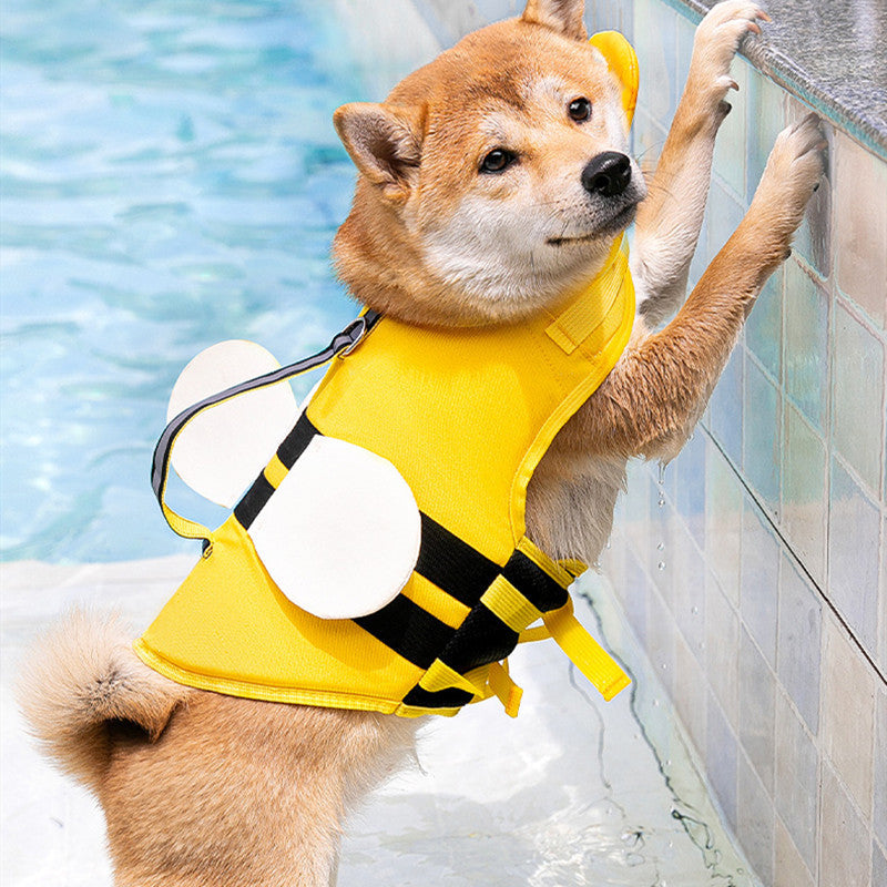 PawFloat Pet Safety Vest - bee design