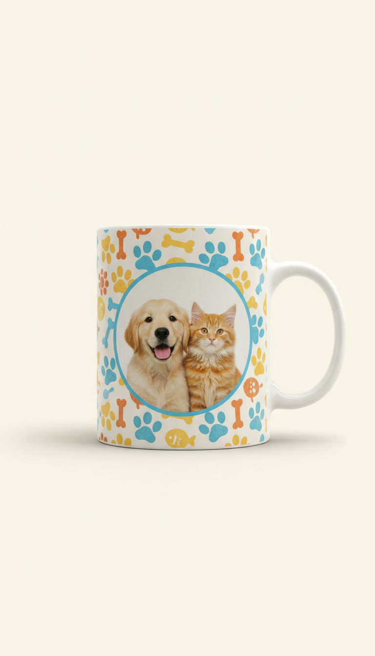 Personalized Pet Photo Mug - lifestyle